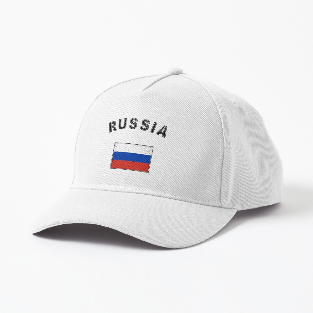 Russia Flag Russian Map Flag T-Shirt Gift for' Trucker Cap