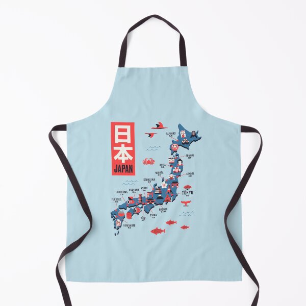 Item preview, Japan Map - Flat Sky designed and sold by VoodooCircus.