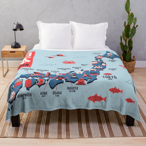 Item preview, Japan Map - Flat Sky designed and sold by VoodooCircus.