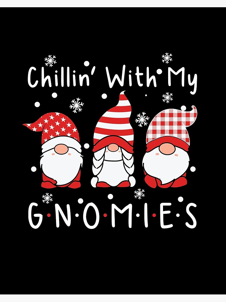 Chillin With My Kindergarten Gnomies Tomte Teacher Christmas T-Shirt Chillin With My Kindergarten Gnomies Tomte Teacher Christmas T-Shirt