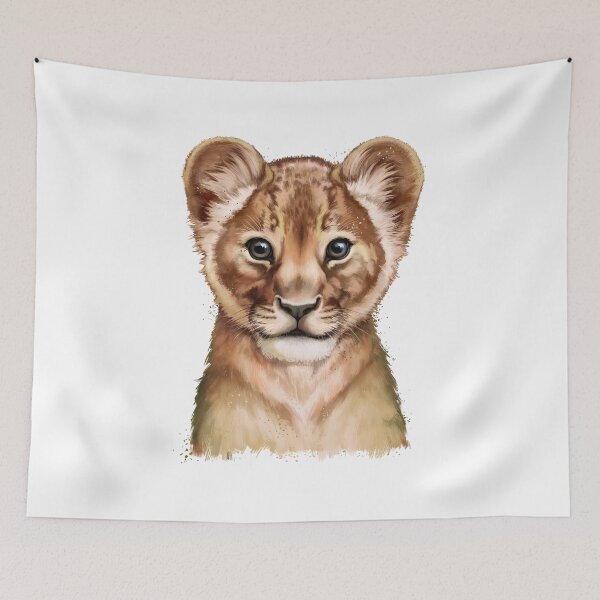 Item preview, baby lion designed and sold by Niti-Niti.
