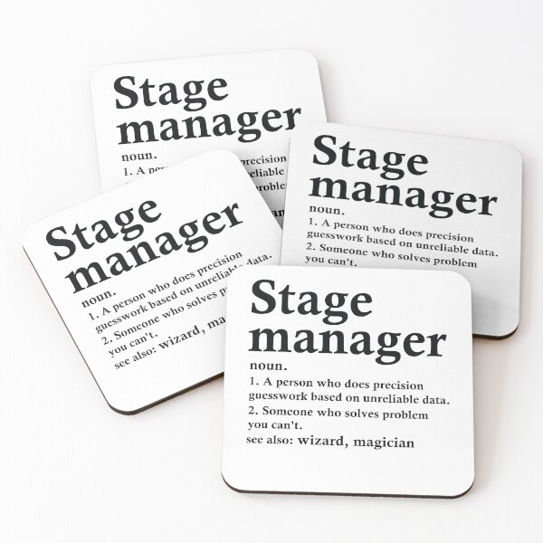 Item preview, Stage Manager Definition Funny Theater Tech Occupation designed and sold by woodesigner.