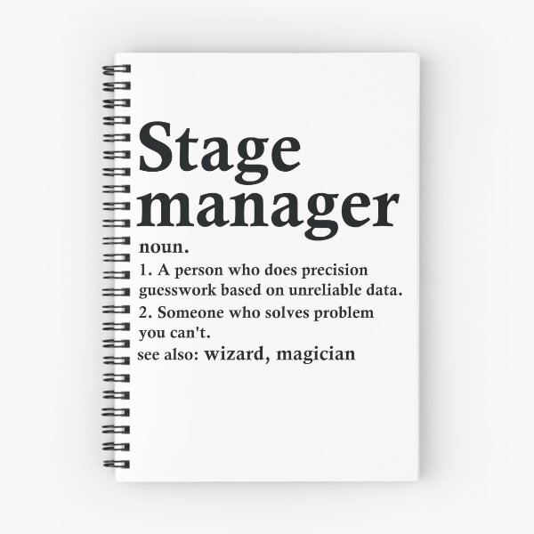 Item preview, Stage Manager Definition Funny Theater Tech Occupation designed and sold by woodesigner.