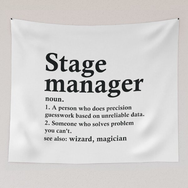 Item preview, Stage Manager Definition Funny Theater Tech Occupation designed and sold by woodesigner.
