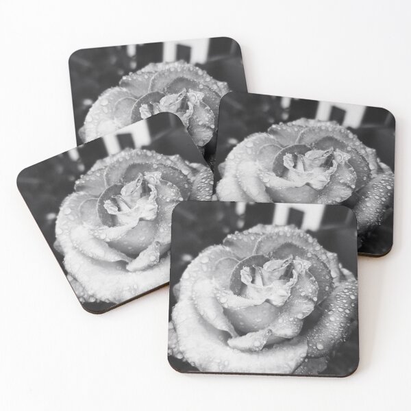 Item preview, Dewy Rose Black and White designed and sold by Green-Rainbow.