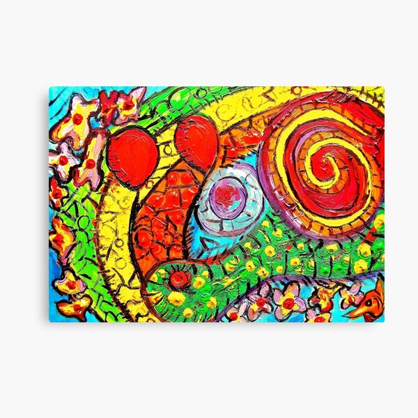 SNAIL RAINBOWS Canvas Print