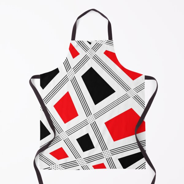 Item preview, Abstract geometric pattern - red, black and white. designed and sold by K.S ART.