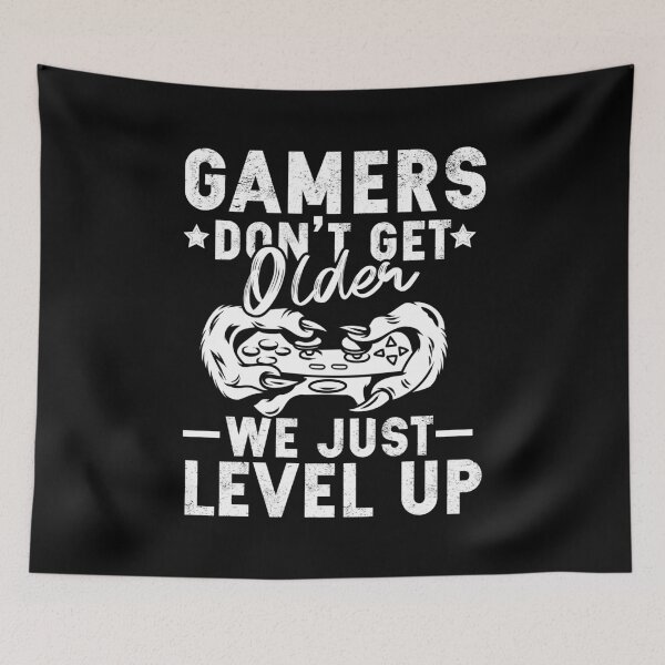 Item preview, gamers don't get older we just level up designed and sold by jocliyu.