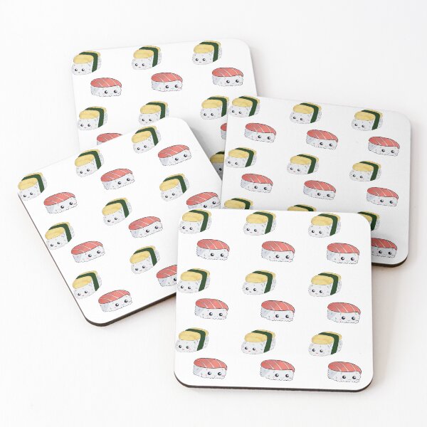 Item preview, Kawaii Sushi Cute Japanese Food Maki Rolls  designed and sold by kristinedesigns.