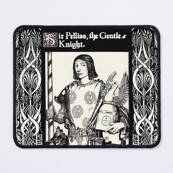 Item preview, ARTHURIAN LEGENDS,SIR PELLIAS THE GENTLE KNIGHT In Black and White designed and sold by BulganLumini.