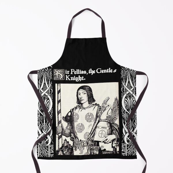 Item preview, ARTHURIAN LEGENDS,SIR PELLIAS THE GENTLE KNIGHT In Black and White designed and sold by BulganLumini.