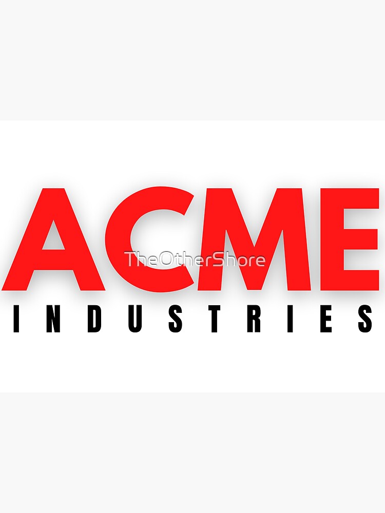 "ACME industries" Sticker for Sale by TheOtherShore Redbubble