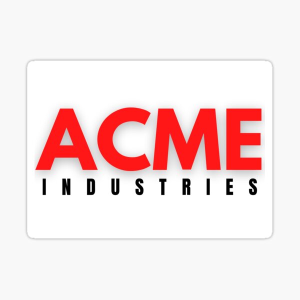 "ACME industries" Sticker for Sale by TheOtherShore Redbubble