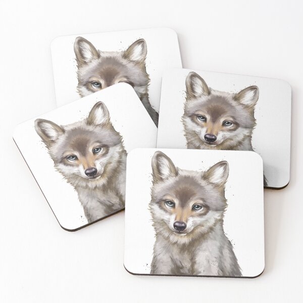 Item preview, baby wolf designed and sold by Niti-Niti.