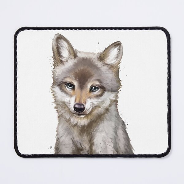 Item preview, baby wolf designed and sold by Niti-Niti.