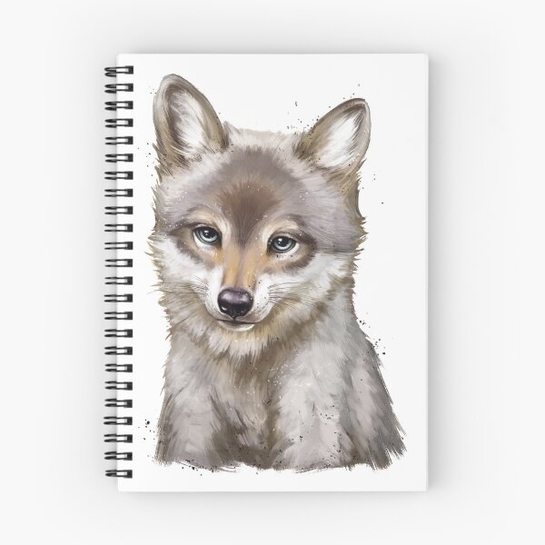 Item preview, baby wolf designed and sold by Niti-Niti.
