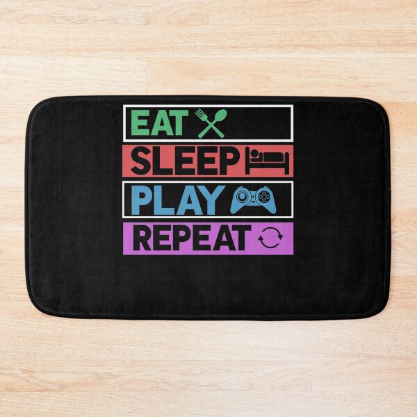 Item preview, eat sleep play repeat designed and sold by jocliyu.