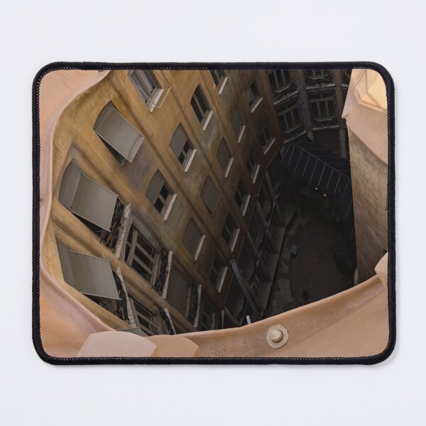 Item preview, The Lost Straw Hat - Antoni Gaudi La Pedrera Courtyard From Above - Vertical designed and sold by Georgia Mizuleva.