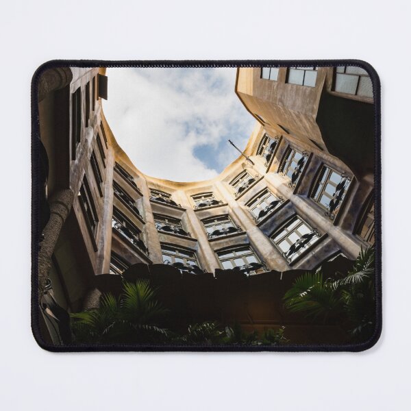 Item preview, A Courtyard Shaped Like a Hug - Antoni Gaudi La Pedrera or Casa Mila in Barcelona, Spain designed and sold by Georgia Mizuleva.