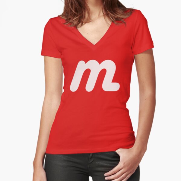 Promotion & Beyond M Halloween Team Costume Funny Party Women's T-Shirt Fitted V-Neck T-Shirt