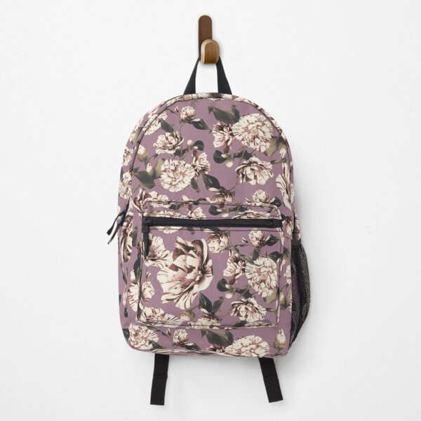 Item preview, Pastel Pink Sepia Vintage Japanese Stripy Peonies Design designed and sold by TrulyEpoque.