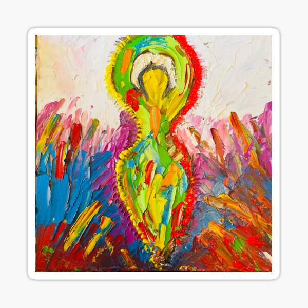 Rainbow Goddess 1 Sticker