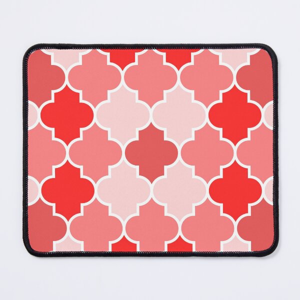 Item preview, Red And Pink Quatrefoil Pattern designed and sold by rewstudio.