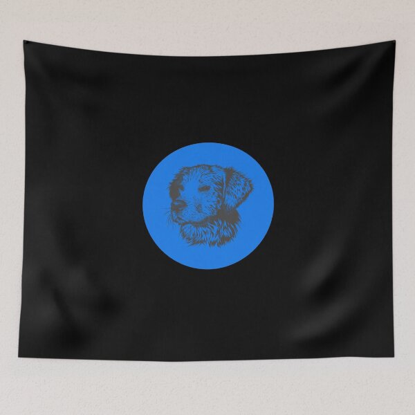 Item preview, Puppy Drawing Cute Animals Blue Funny Cute Dog Lover Gift designed and sold by Hyper-Field.