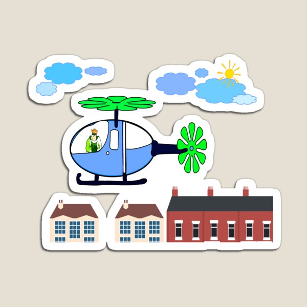 The Helicopter with Agent on board Magnet