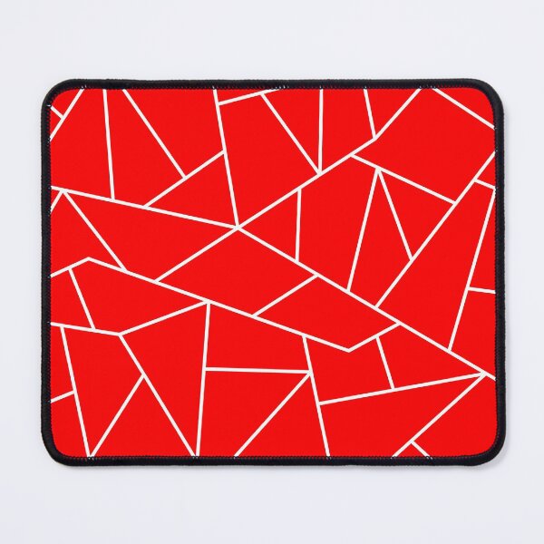 Item preview, Ultimate Red White Mosaic Lines designed and sold by rewstudio.