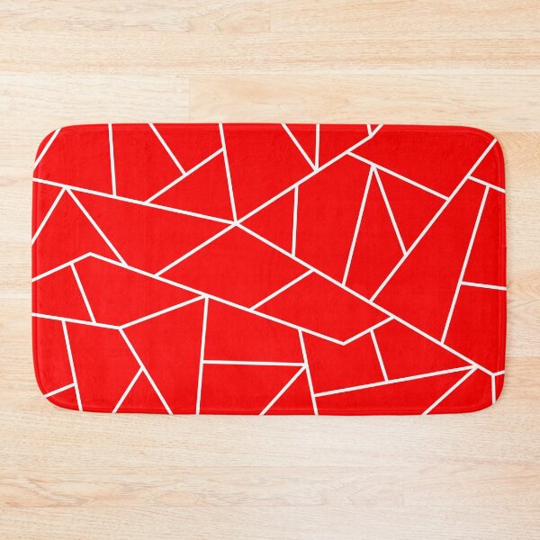Item preview, Ultimate Red White Mosaic Lines designed and sold by rewstudio.