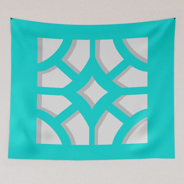 Item preview, Breeze Block Three Teal Two designed and sold by Owen1976.
