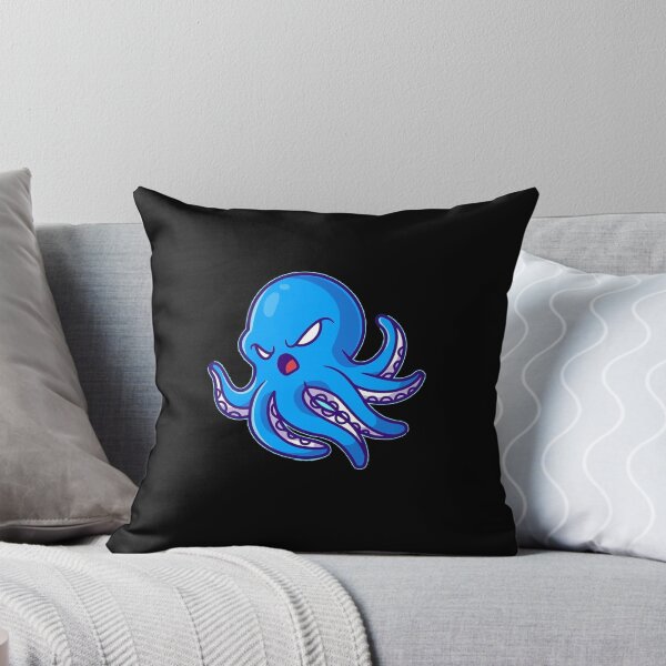 Item preview, Blue Angry Octopus Sea Animals Cute Sea Life Lover Gift designed and sold by Hyper-Field.