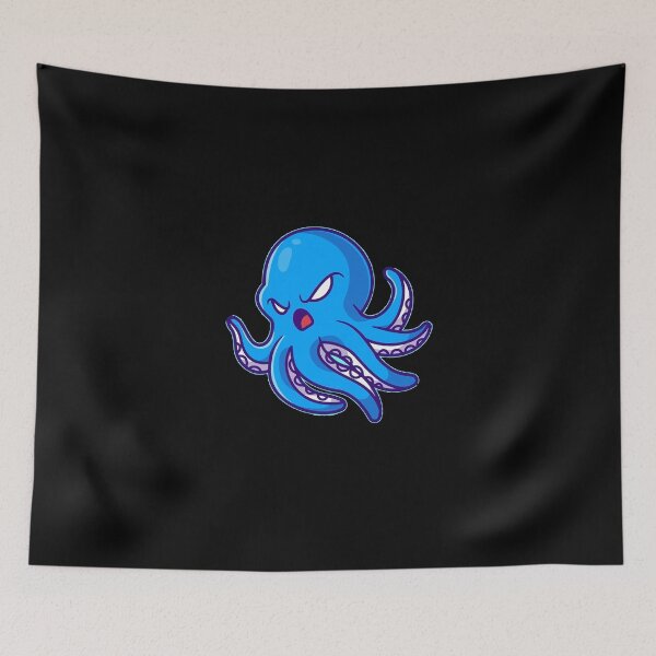 Item preview, Blue Angry Octopus Sea Animals Cute Sea Life Lover Gift designed and sold by Hyper-Field.