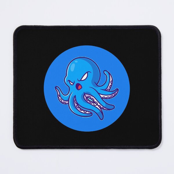 Item preview, Blue Angry Octopus Sea Animals Blue Cute Sea Life Lover Gift designed and sold by Hyper-Field.