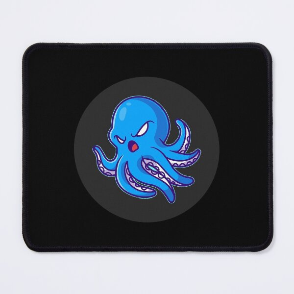 Item preview, Blue Angry Octopus Sea Animals Dark Cute Sea Life Lover Gift designed and sold by Hyper-Field.