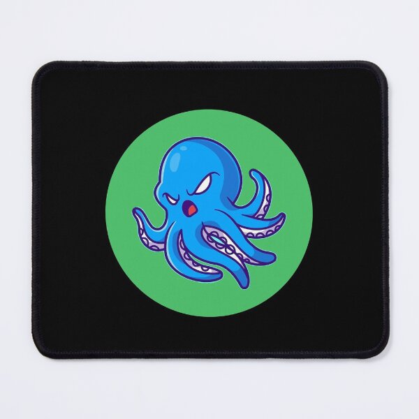 Item preview, Blue Angry Octopus Sea Animals Green Cute Sea Life Lover Gift designed and sold by Hyper-Field.