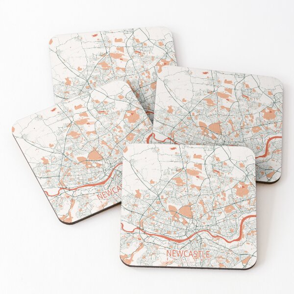 Item preview, Newcastle upon Tyne City Map of England - Bohemian designed and sold by deMAP.