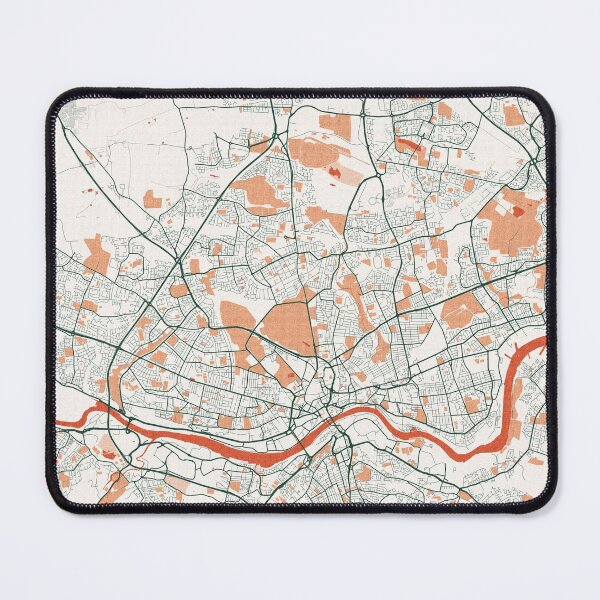 Item preview, Newcastle upon Tyne City Map of England - Bohemian designed and sold by deMAP.