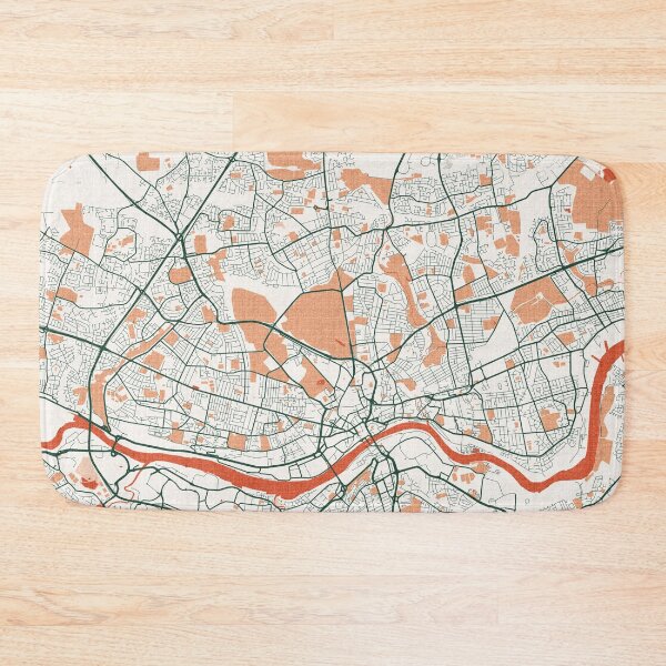 Item preview, Newcastle upon Tyne City Map of England - Bohemian designed and sold by deMAP.