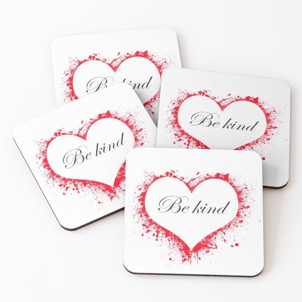 Item preview, BE KIND TEXT IN RED HEART designed and sold by Yawarhassan9621.