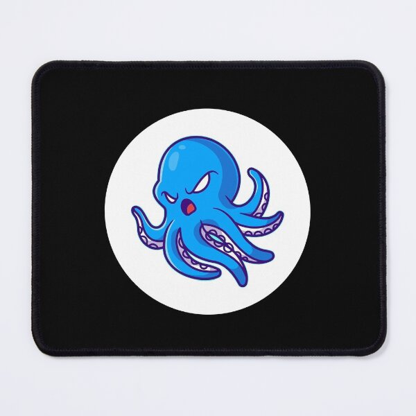 Item preview, Blue Angry Octopus Sea Animals White Cute Sea Life Lover Gift designed and sold by Hyper-Field.