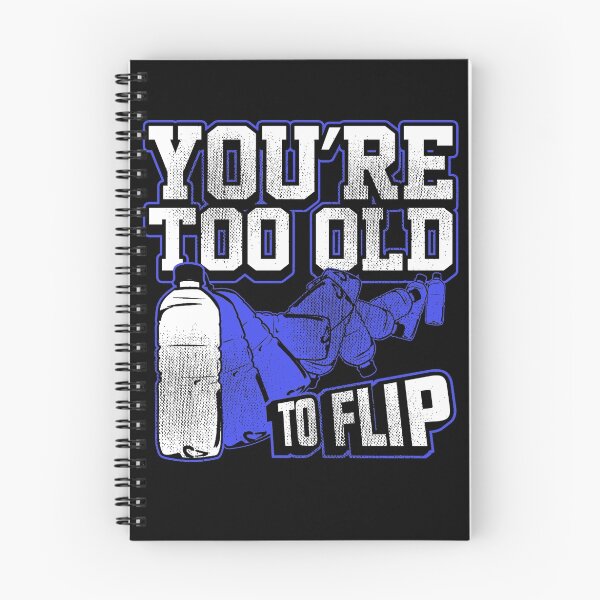 Item preview, Water Bottle Flip Challenge School Trend Too Old To Flip Tee designed and sold by jaybeebrands.