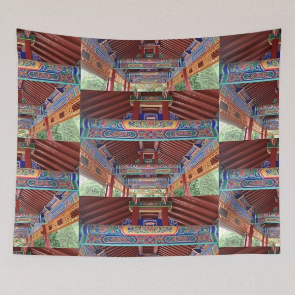 Item preview, Chinese Temple Roof - Hand-Painted designed and sold by AlessiaCar.