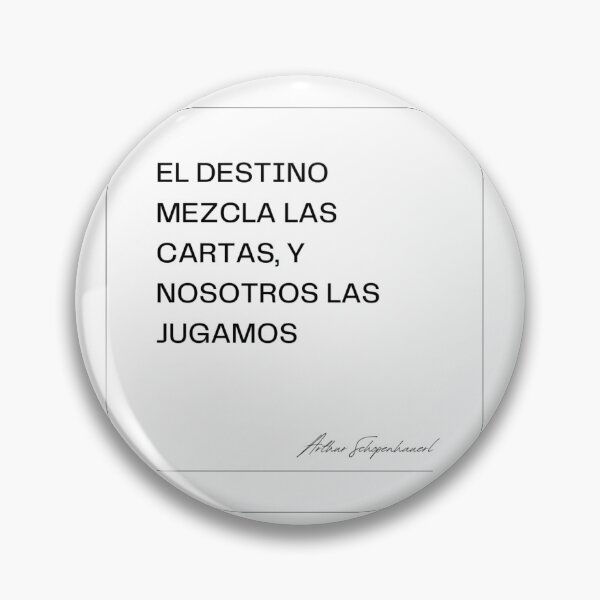 Item preview, El destino mezcla las cartas  designed and sold by tattib.