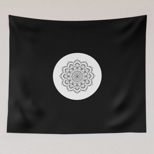 Item preview, Mandala Spiritual White Peace Boho Yoga Spiritual Gift designed and sold by Hyper-Field.