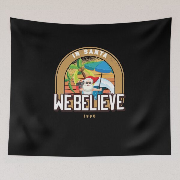 Item preview, we believe in santa in the beach funny gift idea Christmas holiday family  designed and sold by Yonshop.