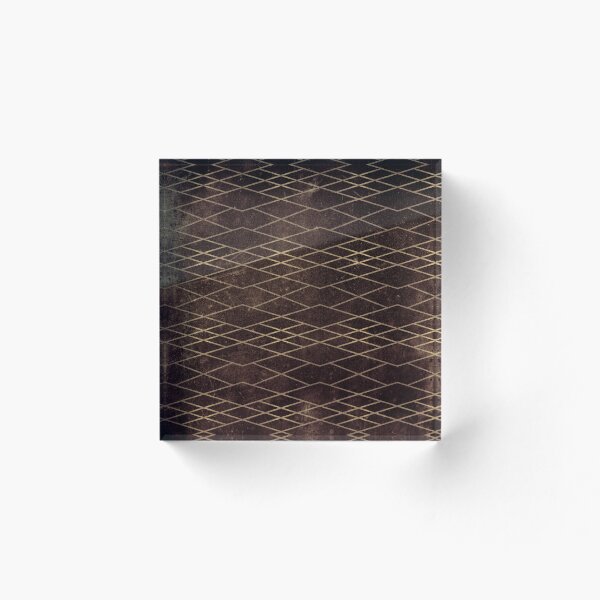 Item preview, Textura geométrica dorada angustiada marrón designed and sold by Versatill.
