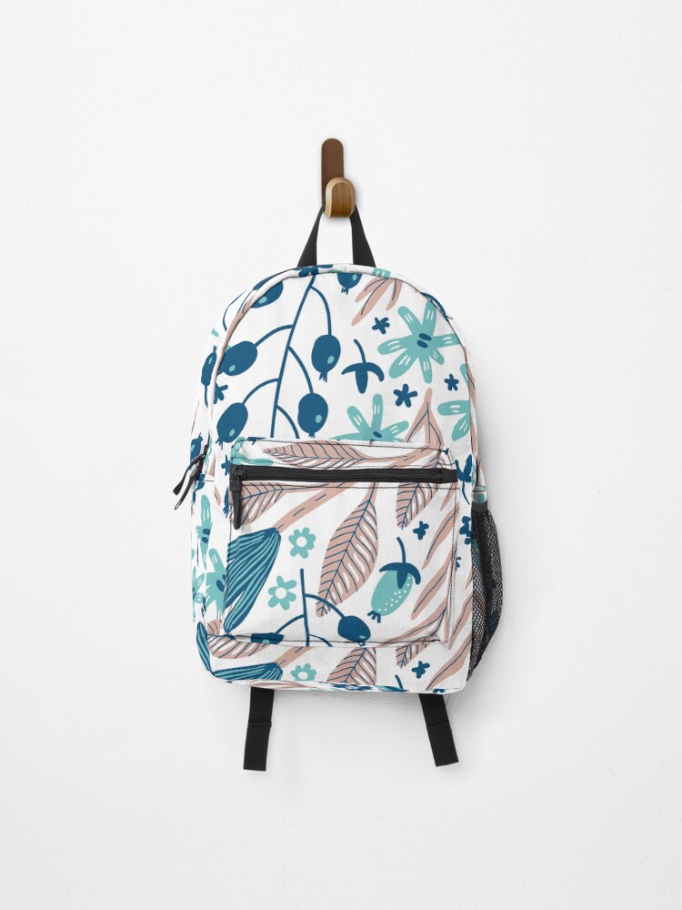 Thumbnail 1 of 3, Backpack, leaves pattern designed and sold by Imagine-Create.