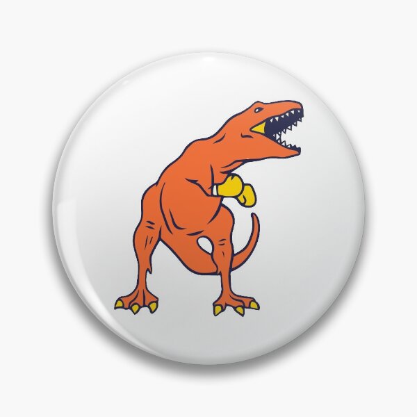 Item preview, Orange Dinosaur Boxing Cartoon designed and sold by Goba Bali Studio.